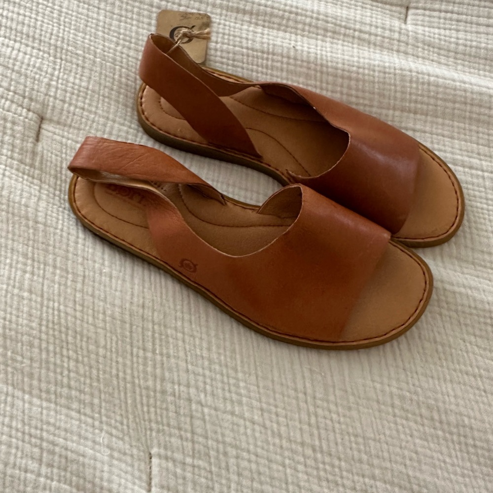 Brown Slingback Born Inlet Sandals
